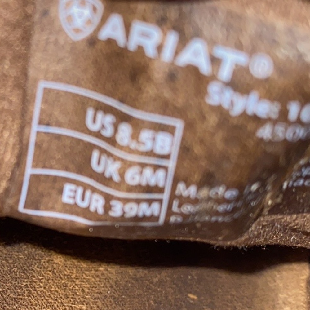 Ariat Aztec Cruiser Leather Textile Slip on Shoes Women's size 8.B - Picture 6 of 8